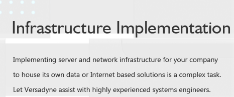 Infrastructure and Implementation